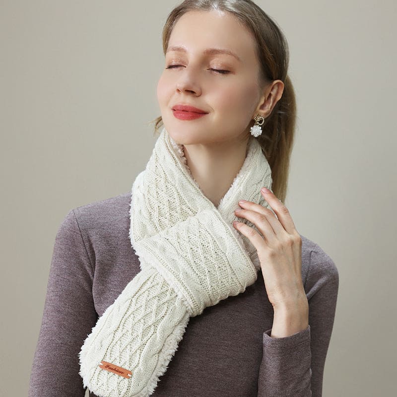 Jacquard Heated Knit Scarf
