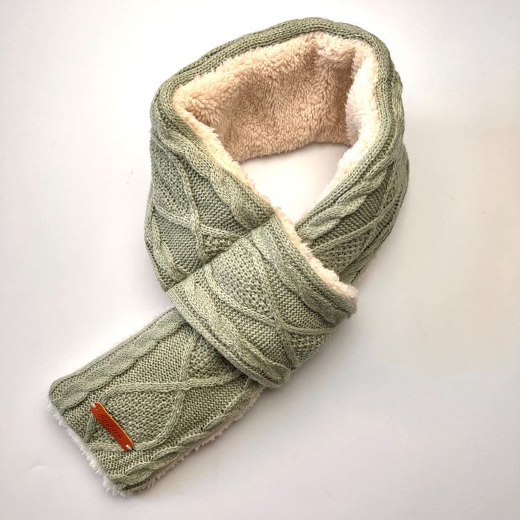 Jacquard Heated Knit Scarf 