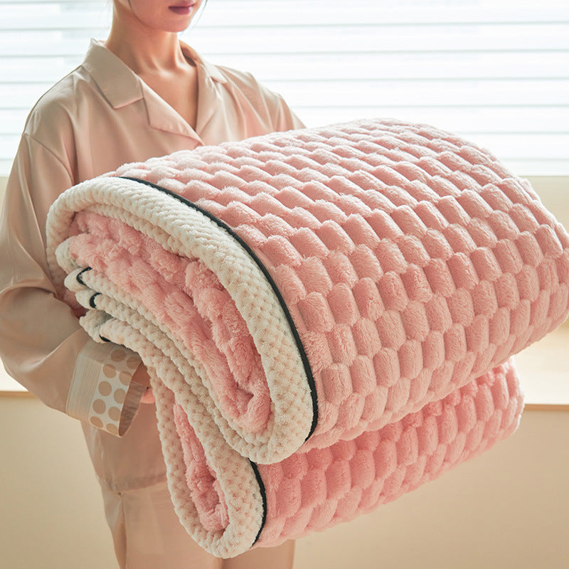 Coral Flannel Winter Thermal Cover Blanket