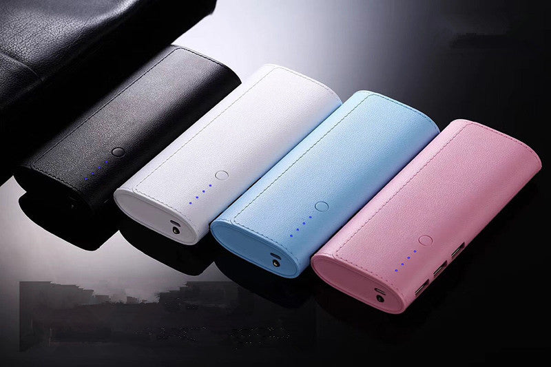 Multi USB Leather Power Bank