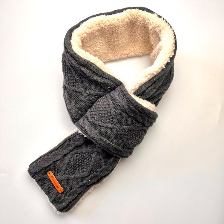 Jacquard Heated Knit Scarf 