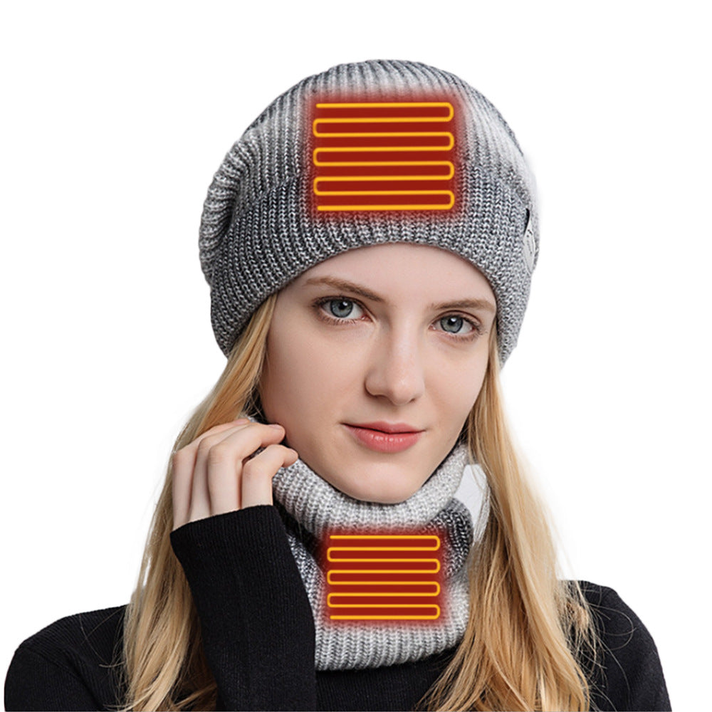 USB Electric Heated Hat and Scarf