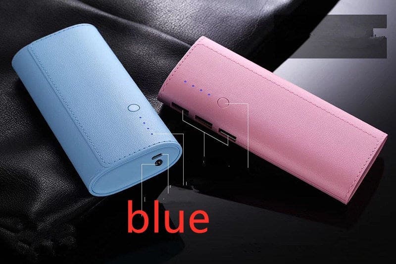 Multi USB Leather Power Bank