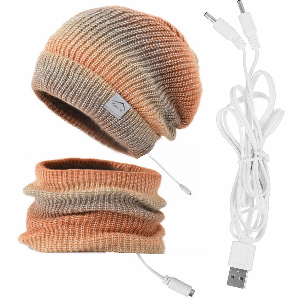 USB Electric Heated Hat and Scarf