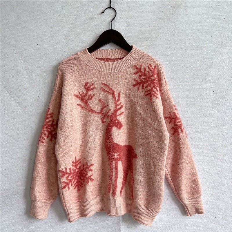 Women's Deer Knitted Christmas Sweater