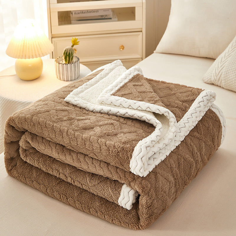 Thermal Thick Coral Fleece Blanket