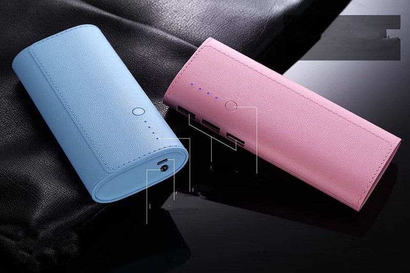 Multi USB Leather Power Bank