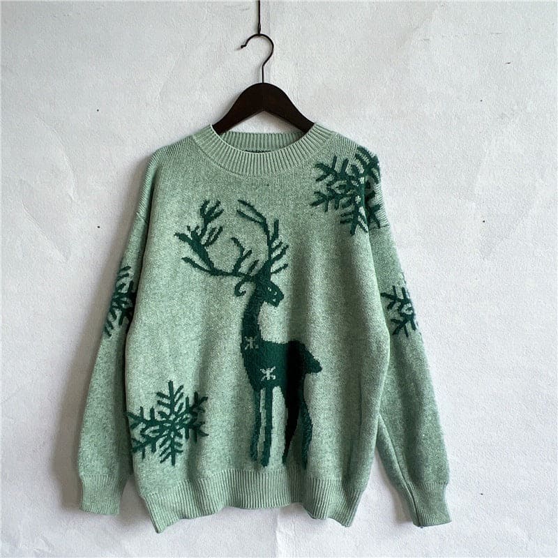 Women's Deer Knitted Christmas Sweater