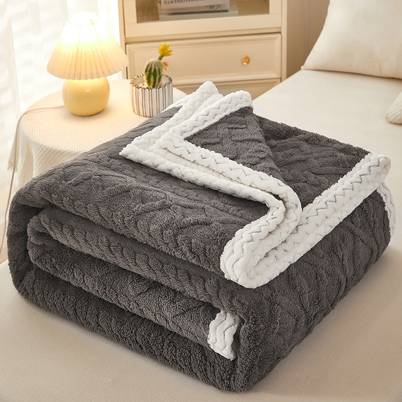 Thermal Thick Coral Fleece Blanket