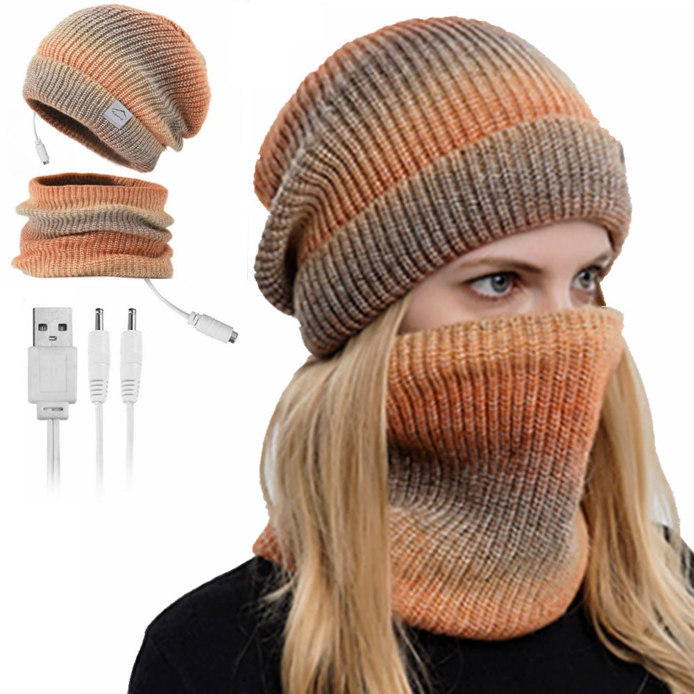 USB Electric Heated Hat and Scarf