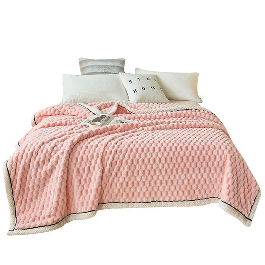 Coral Flannel Winter Thermal Cover Blanket