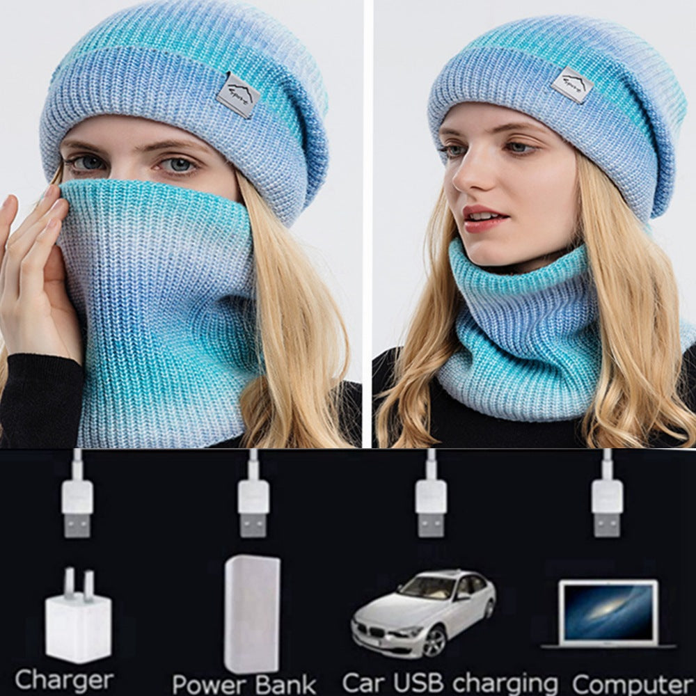 USB Electric Heated Hat and Scarf