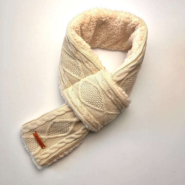 Jacquard Heated Knit Scarf 
