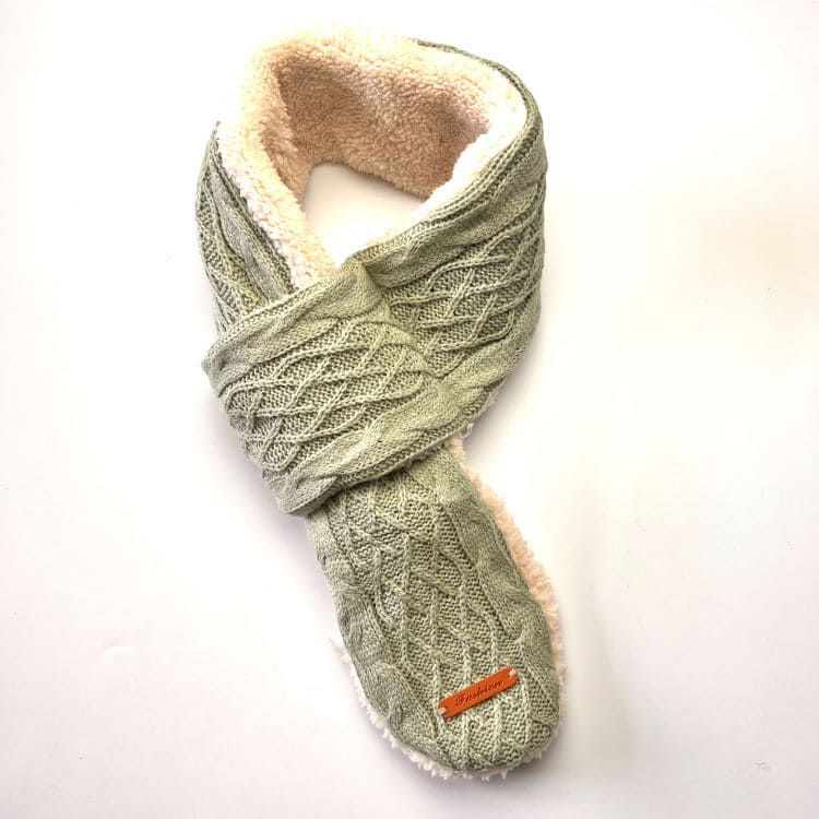 Jacquard Heated Knit Scarf 