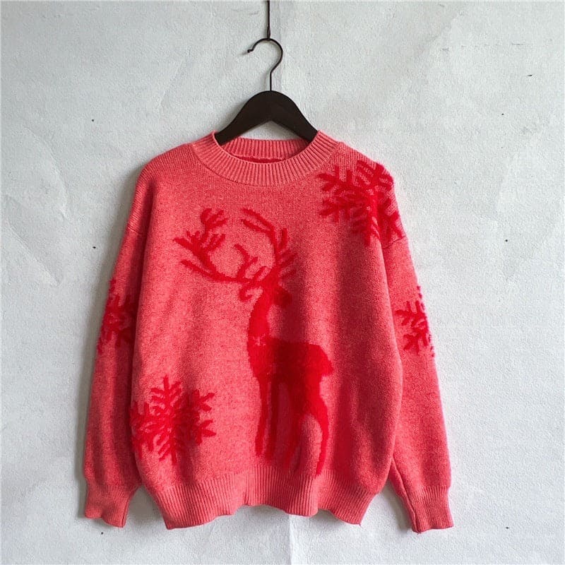 Women's Deer Knitted Christmas Sweater