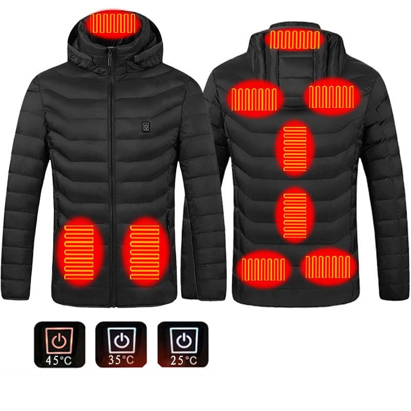 New 8/9 Zone Heated USB Jacket Coat