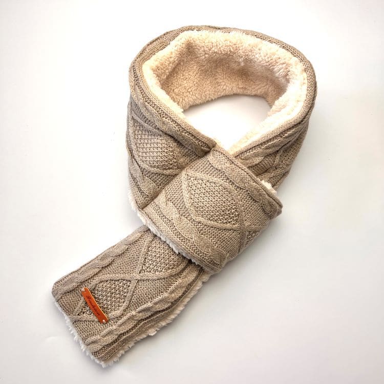 Jacquard Heated Knit Scarf 