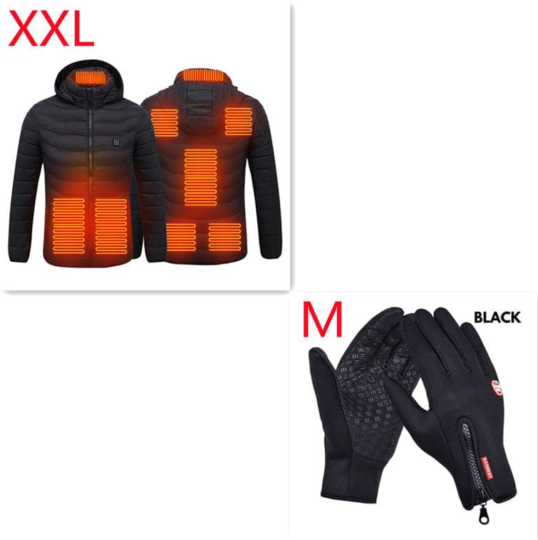 New 8/9 Zone Heated USB Jacket Coat