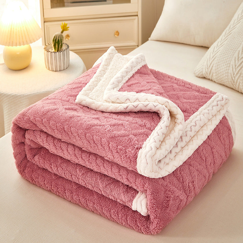 Thermal Thick Coral Fleece Blanket